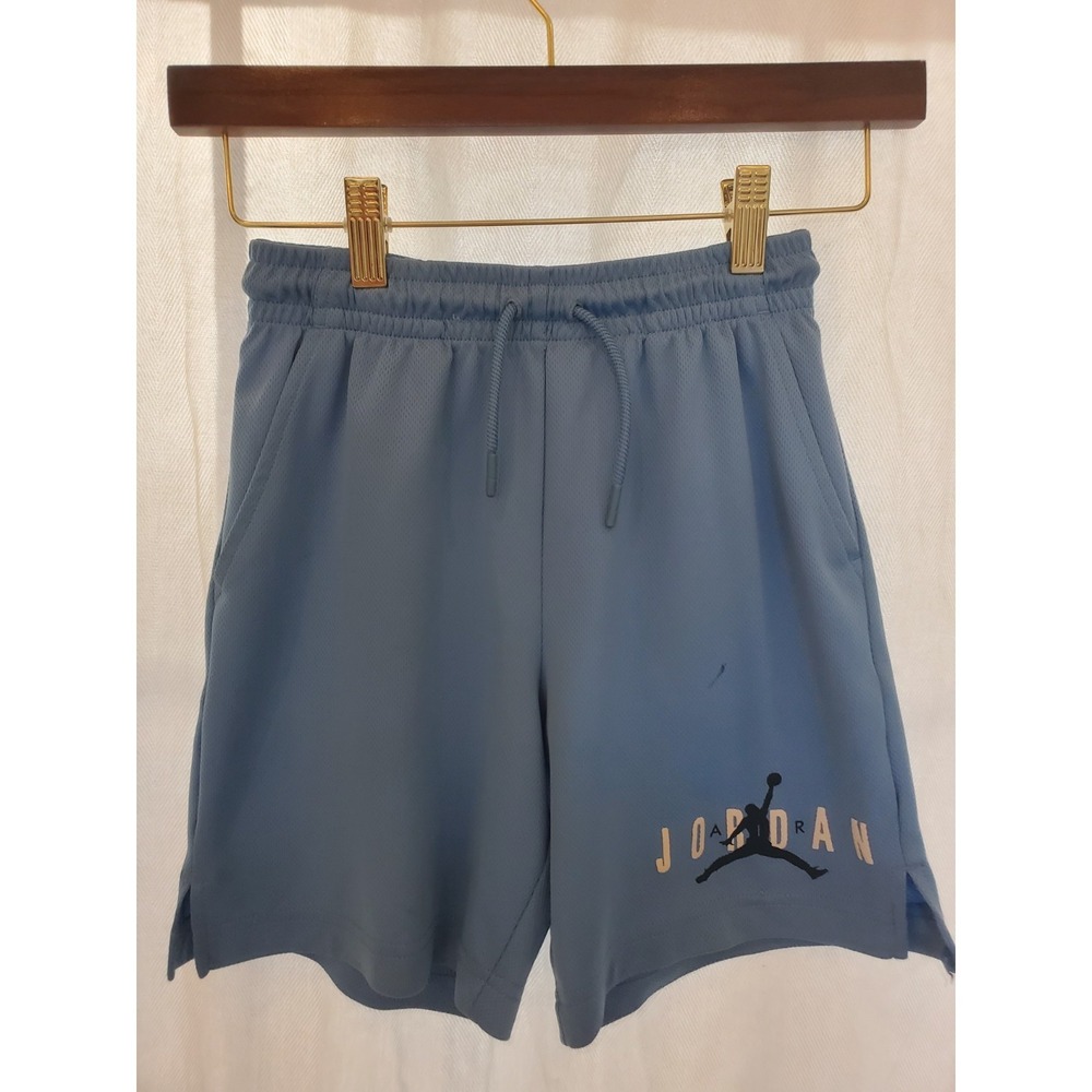 Jordan Youth Medium Athletic Shorts Blue Jumpman Basketball Mesh